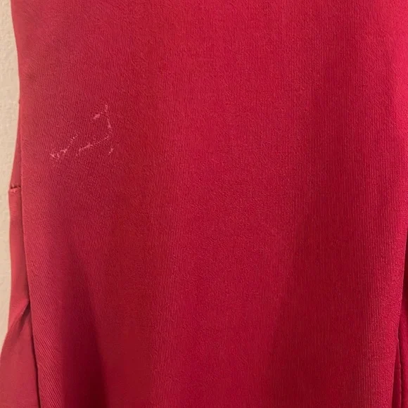 Red Ruched Bodycon Dress (S/P) - Picture 3 of 9